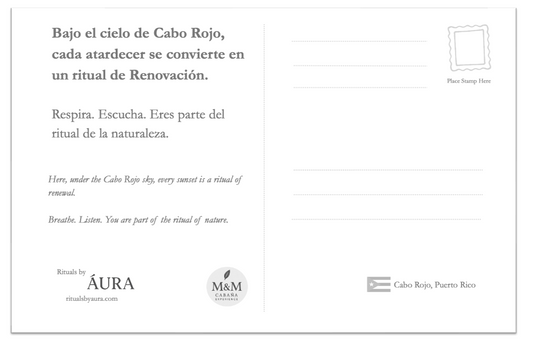 ÁURA x M&M Cabana Experience — Ritual Postcards