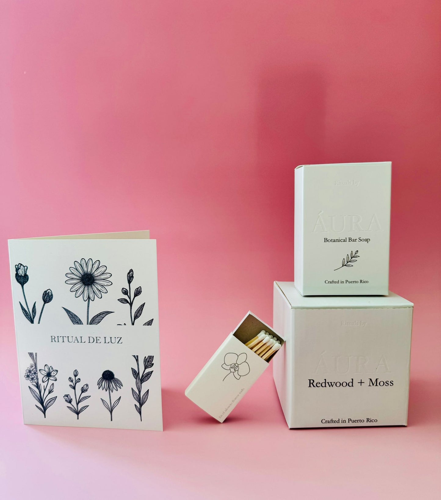 Caja de fósforos “En el silencio florece todo."